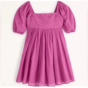 Abercrombie & Fitch Emerson puff sleeve mini dress Tall Length
